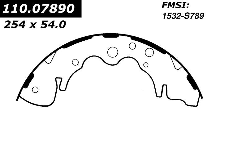 centric parts premium brake shoes  frsport 111.07890