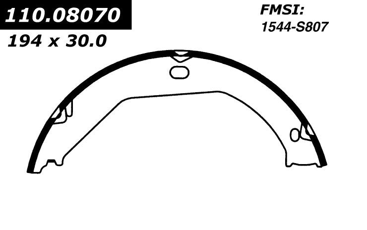 centric parts premium parking brake shoes  frsport 111.08070