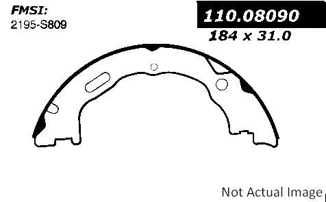 Stoptech Centric 03-11 Ford Crown Victoria Premium Rear Parking Brake Shoes 111.08090