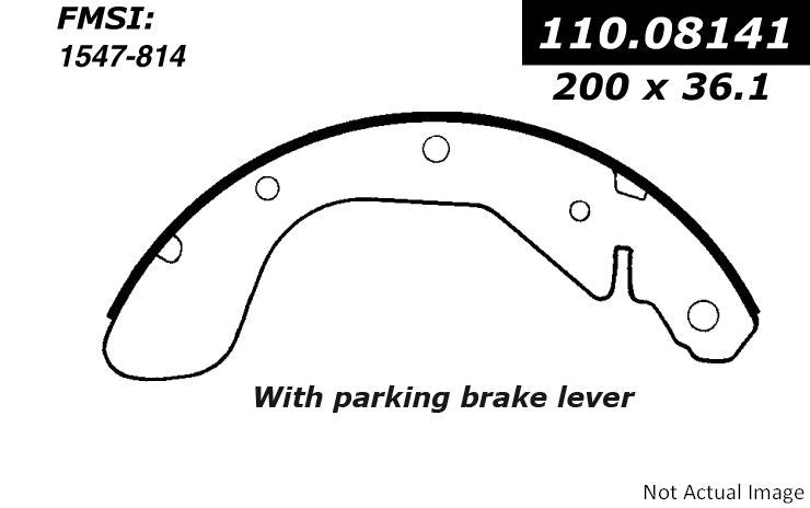 Stoptech Centric Premium Brake Shoes - Rear 111.08141