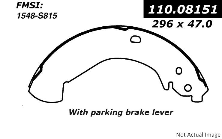 Centric Parts Premium Brake Shoes  top view frsport 111.08151