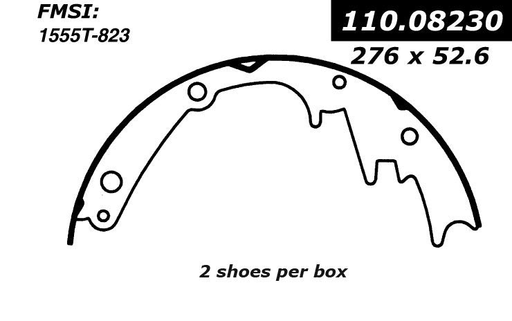 centric parts premium parking brake shoes  frsport 111.08230