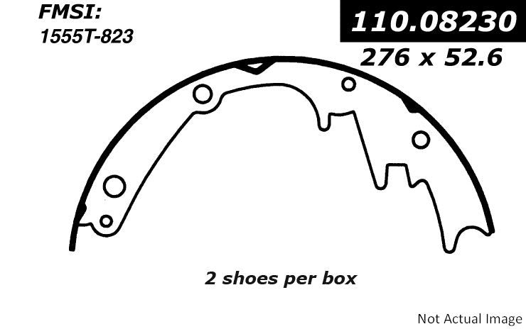 Stoptech Centric Premium Parking Brake Shoes 111.08230