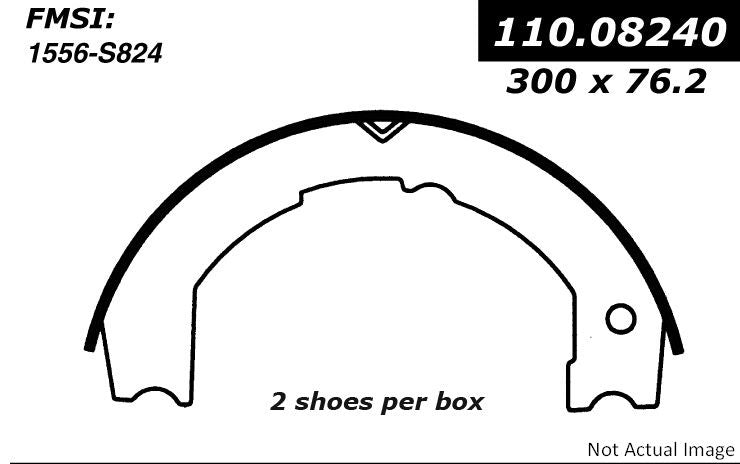 Stoptech Centric Premium Parking Brake Shoes 111.08240