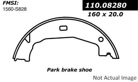 Stoptech Centric Premium Parking Brake Shoes - Rear PB 111.08280