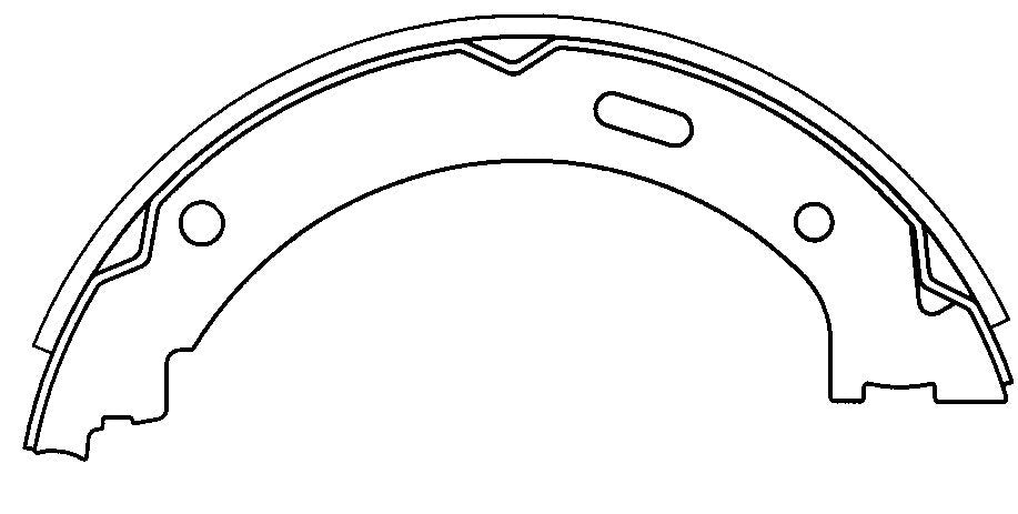 centric parts premium parking brake shoes  frsport 111.08430