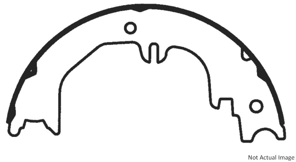 Centric Parts Premium Parking Brake Shoes  top view frsport 111.08440