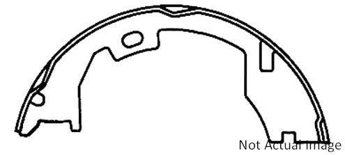 Stoptech Centric 06-18 Dodge Ram Premium Rear Parking Brake Shoes 111.08540