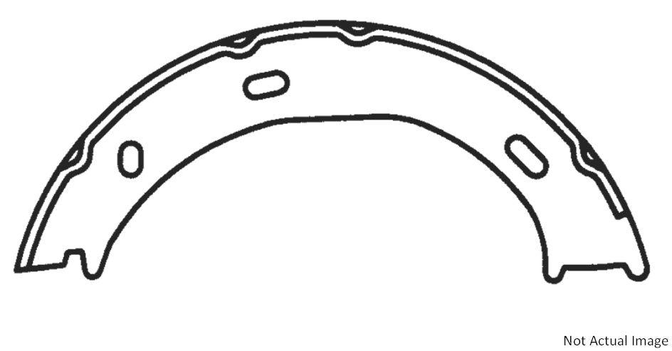 Centric Parts Premium Parking Brake Shoes  top view frsport 111.08660