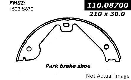 Stoptech Centric Premium Parking Brake Shoes - Rear PB 111.08700