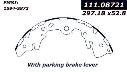 centric parts premium brake shoes  frsport 111.08721