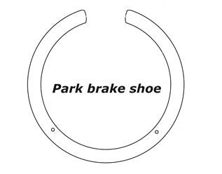 centric parts premium parking brake shoes  frsport 111.08800