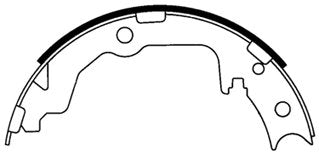 centric parts premium parking brake shoes  frsport 111.08861