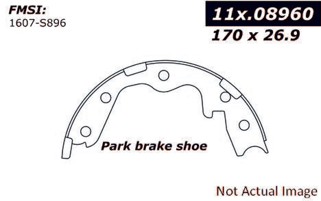 Stoptech Centric 89-95 Nissan 300ZX Rear Parking Brake Shoes 111.08960