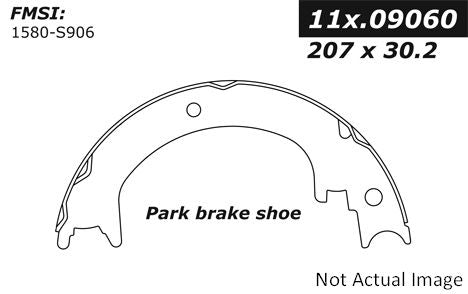 Stoptech Centric Premium Parking Brake Shoes - Rear PB 111.09060