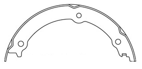 centric parts premium parking brake shoes  frsport 111.09080