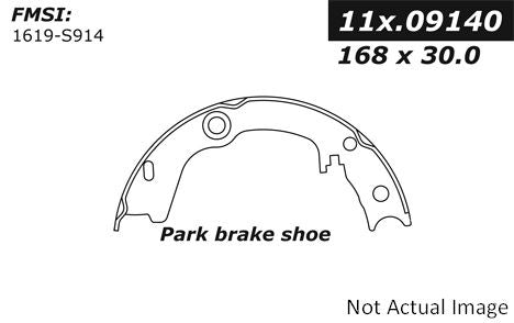 Stoptech Centric Premium Parking Brake Shoes - Rear PB 111.09140