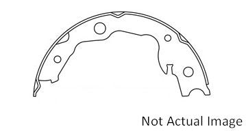StopTech Premium Parking Brake Shoes  top view frsport 111.09160