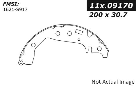 Stoptech Centric Premium Brake Shoes - Rear 111.09170