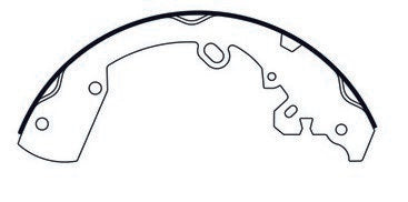 centric parts premium brake shoes  frsport 111.09220