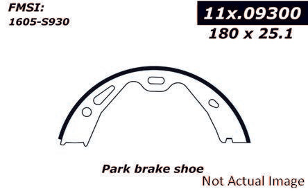 StopTech Premium Parking Brake Shoes  top view frsport 111.09300