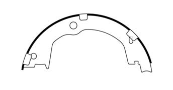 centric parts premium parking brake shoes  frsport 111.09320