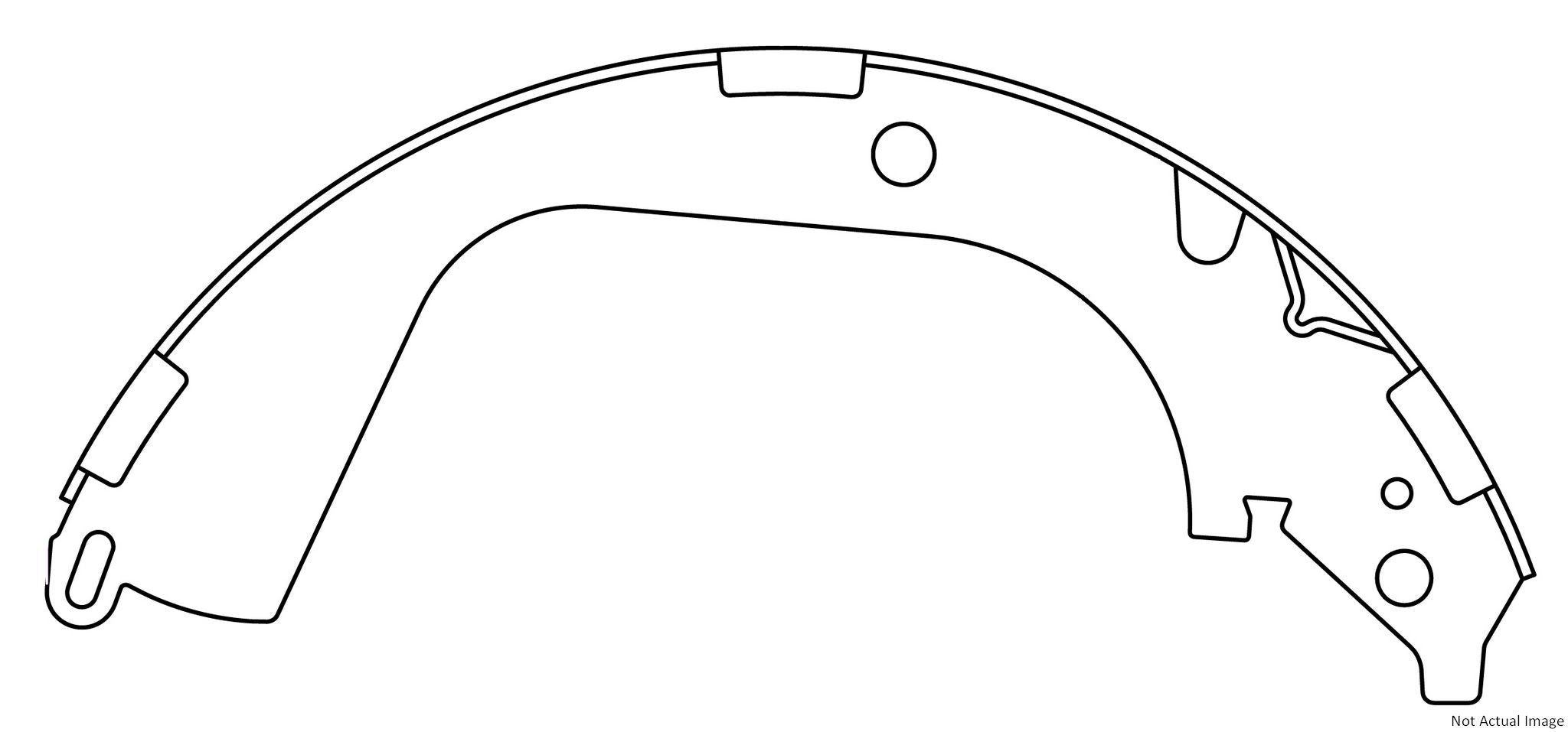 Centric Parts Premium Brake Shoes  top view frsport 111.09600