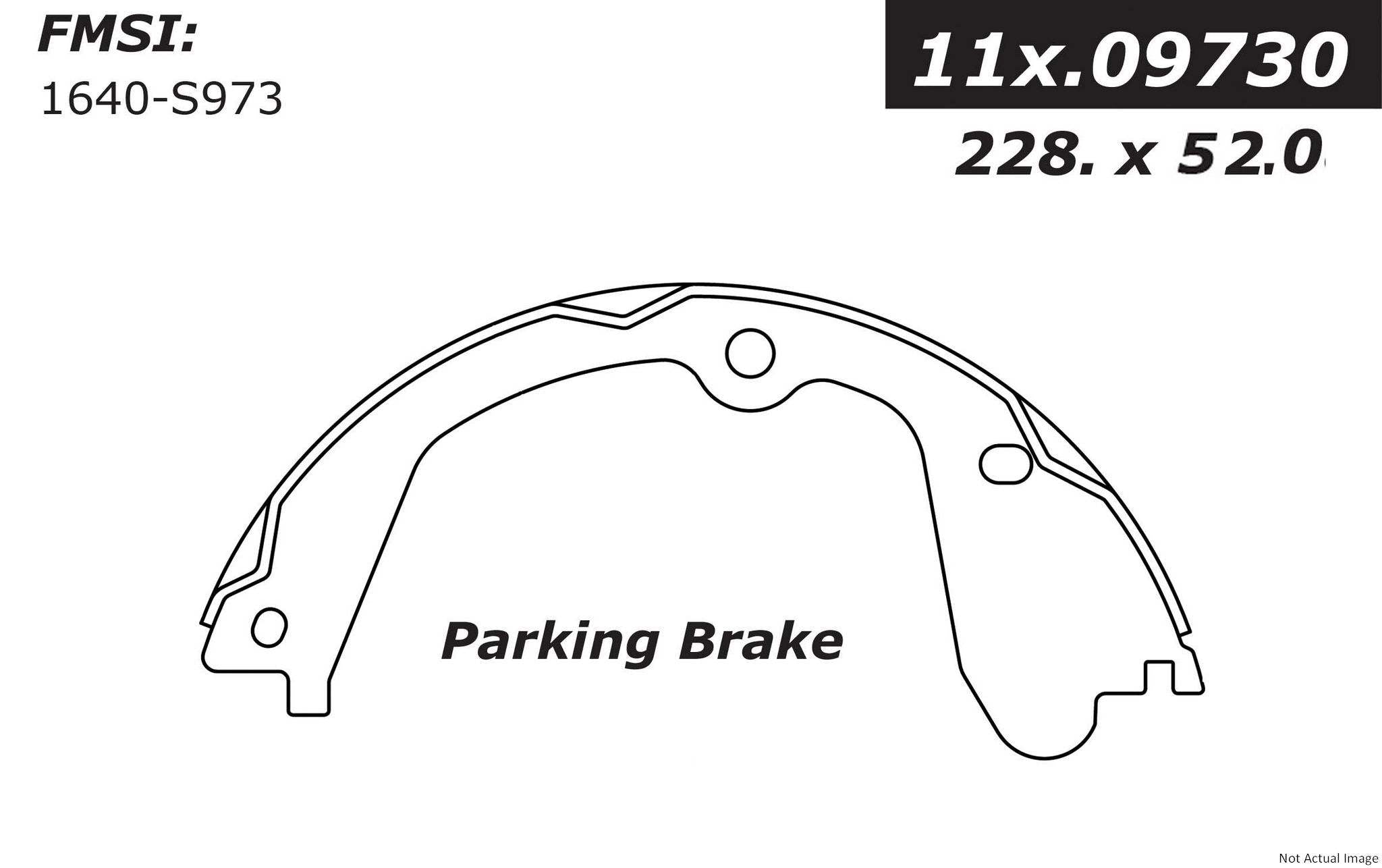 Stoptech Centric Premium Parking Brake Shoes - Rear PB 111.09730