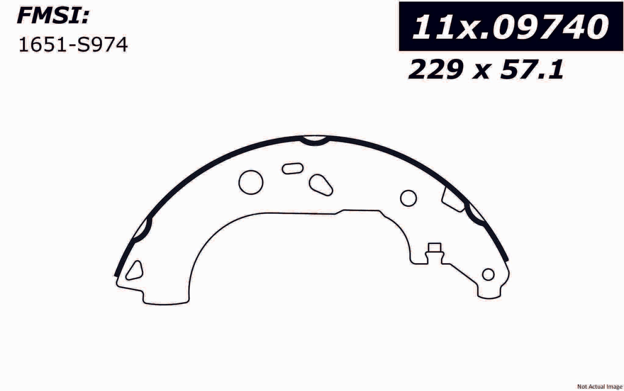 Stoptech Centric Premium Brake Shoes - Rear 111.09740