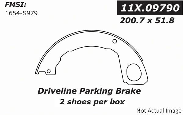 Stoptech Centric Premium Parking Brake Shoes - Rear PB 111.09790