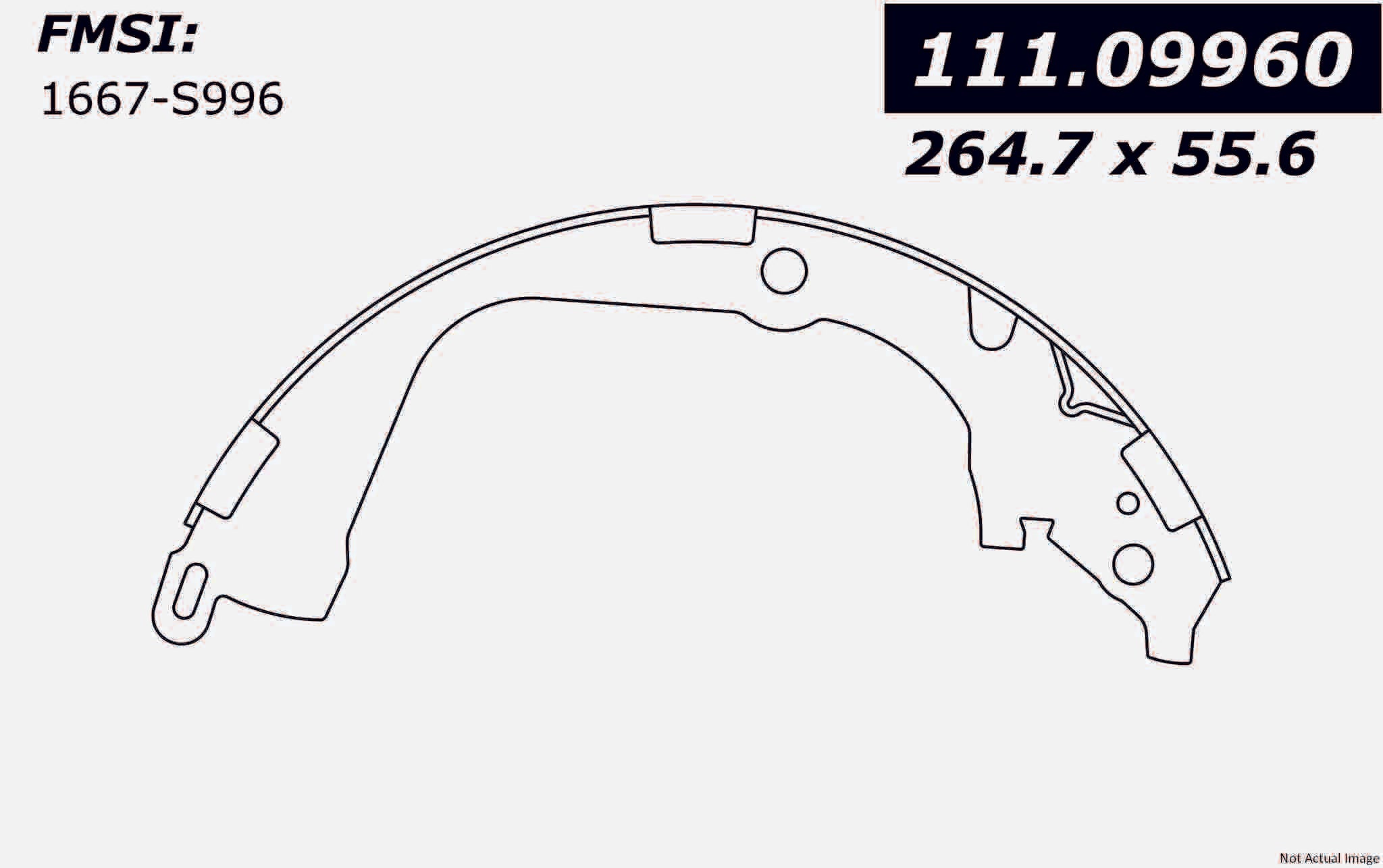 Stoptech Centric Premium Brake Shoes - Rear 111.09960