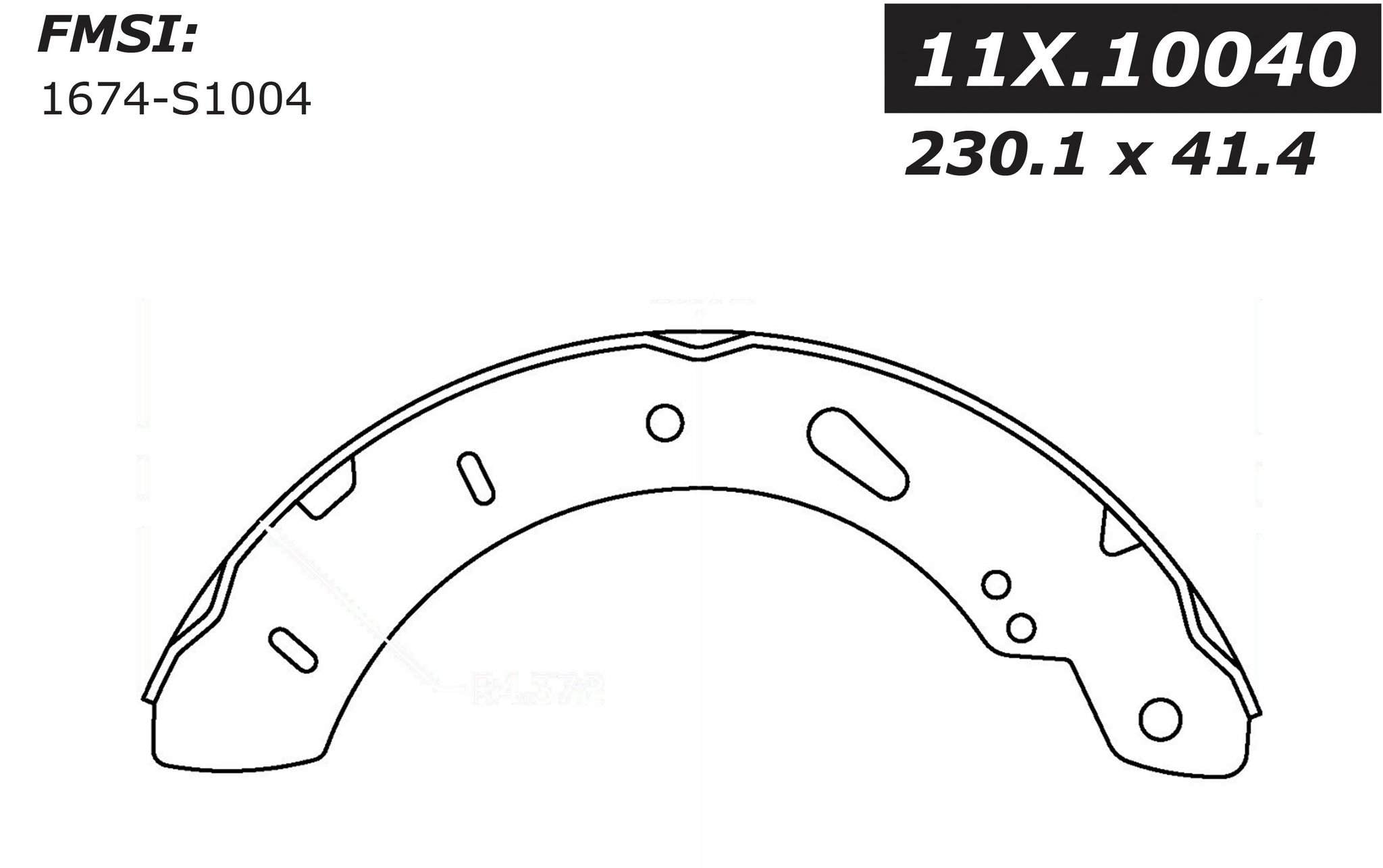 centric parts premium brake shoes  frsport 111.10040