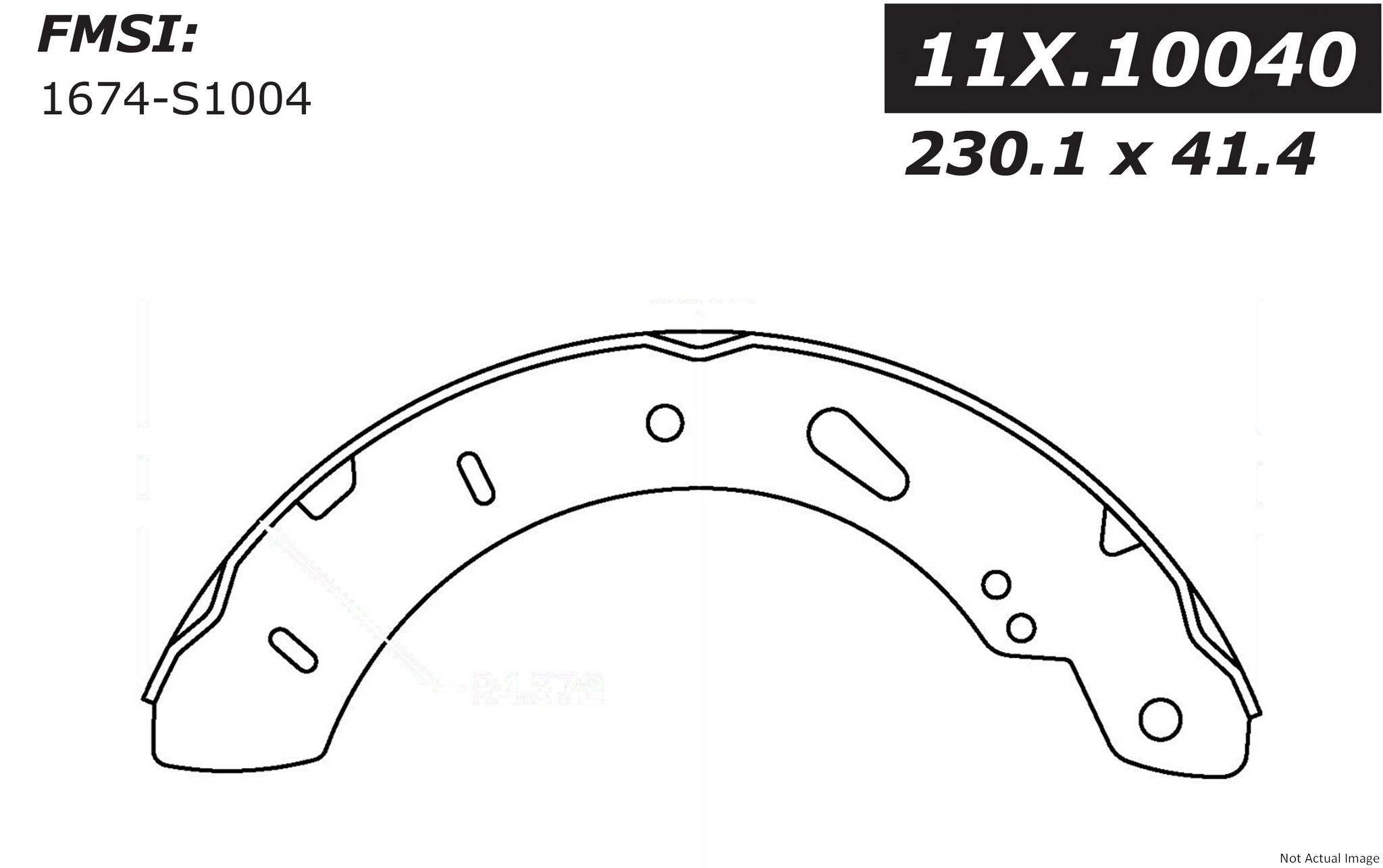 Stoptech Centric Premium Brake Shoes - Rear 111.10040