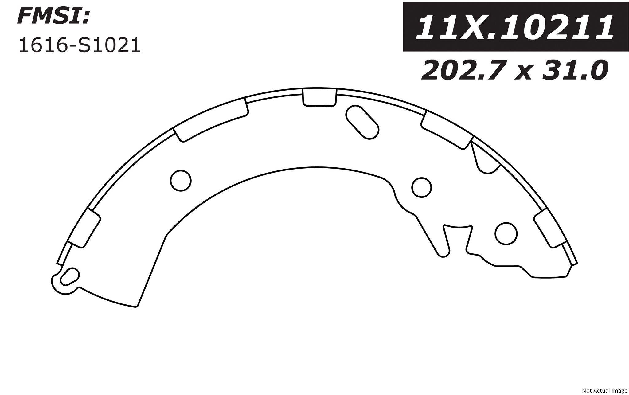 Stoptech Centric 2013 Dodge Attitude / 2015 Hyundai Accent Premium Rear Drum Brake Shoes 111.10211