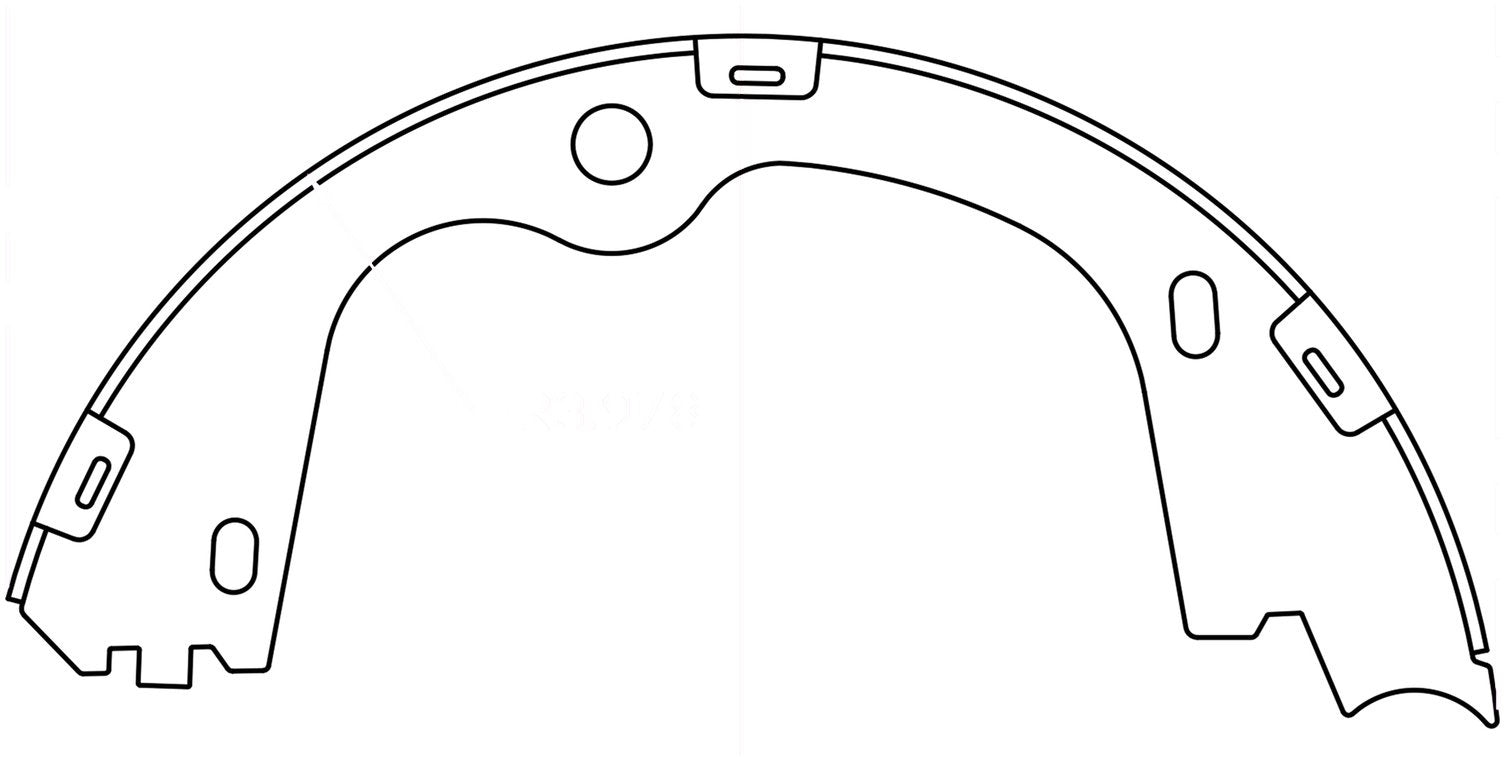 centric parts premium parking brake shoes  frsport 111.10780