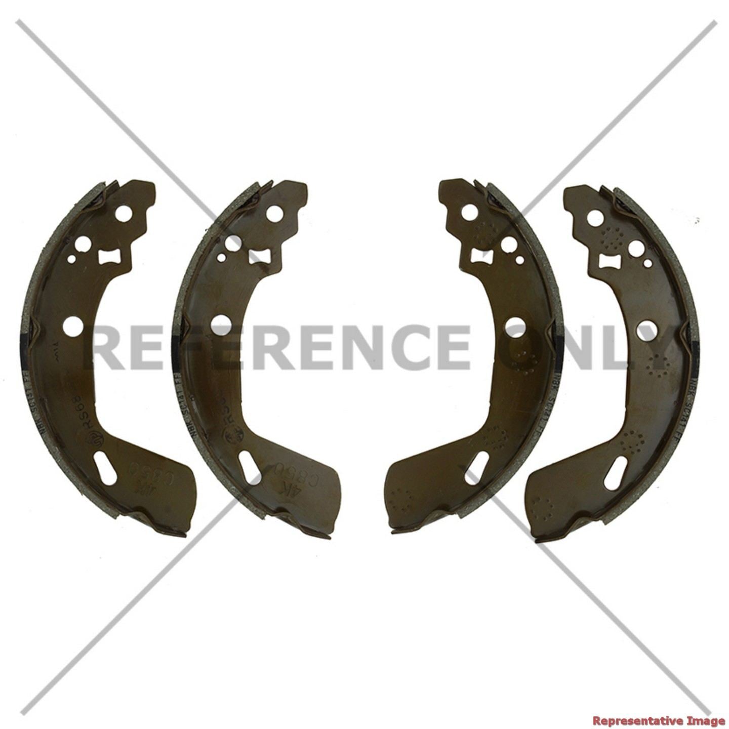 Centric Parts Premium Parking Brake Shoes  top view frsport 111.10790