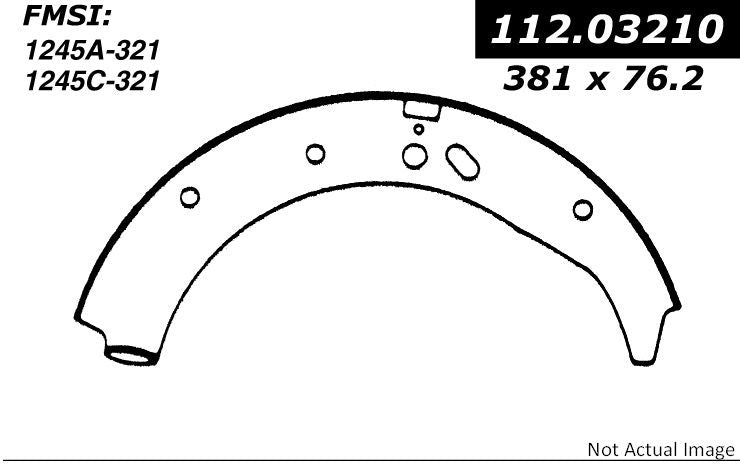 Stoptech Centric Heavy Duty Brake Shoes - Front 112.03210