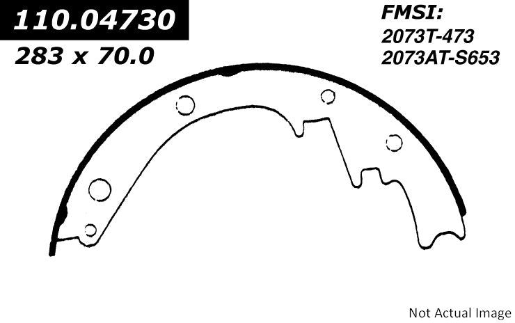 Stoptech Centric GM Rear Riveted Brake Shoes (2 Shoes) 112.04730