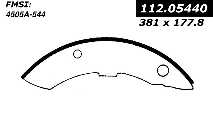 centric parts heavy duty brake shoes  frsport 112.05440