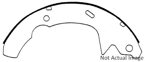 Centric Parts Heavy Duty Brake Shoes  top view frsport 112.05990