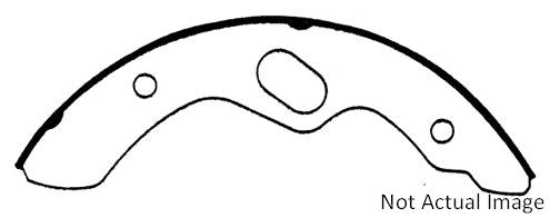 Centric Parts Heavy Duty Brake Shoes  top view frsport 112.06040