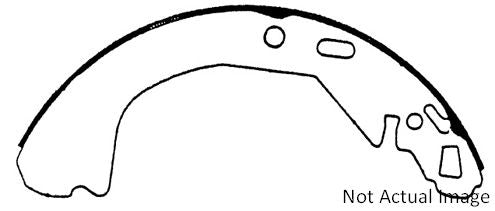 Centric Parts Heavy Duty Brake Shoes  top view frsport 112.06360