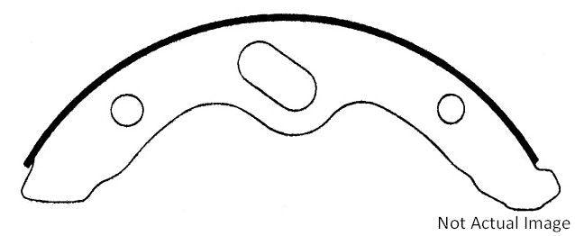 Centric Parts Heavy Duty Brake Shoes  top view frsport 112.06840