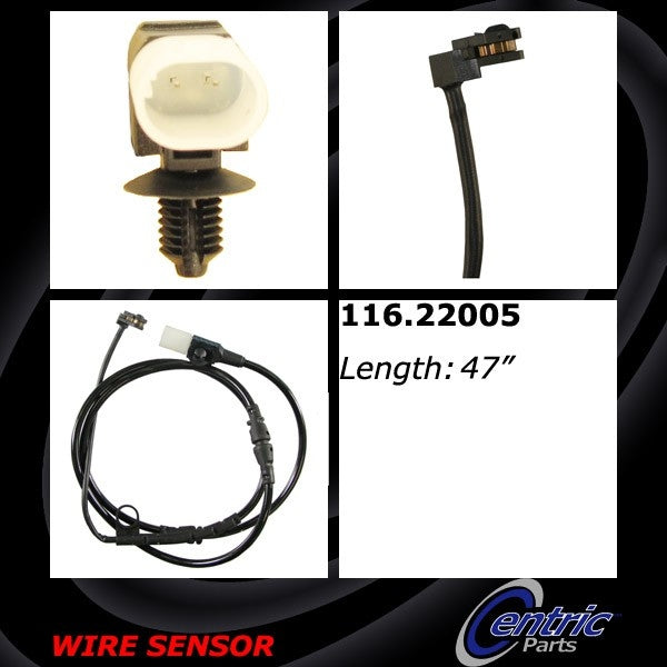 StopTech Brake Pad Sensor Wires  top view frsport 116.22005