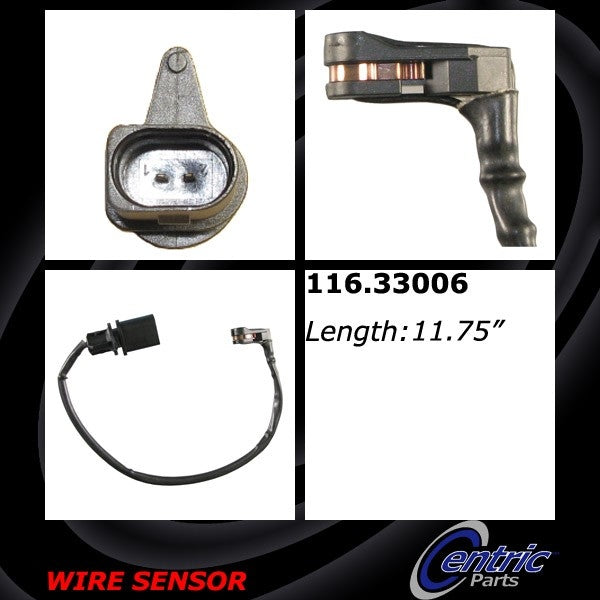 Centric Parts Brake Pad Sensor Wires  top view frsport 116.33006