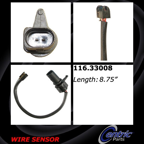 Centric Parts Brake Pad Sensor Wire  top view frsport 116.33008