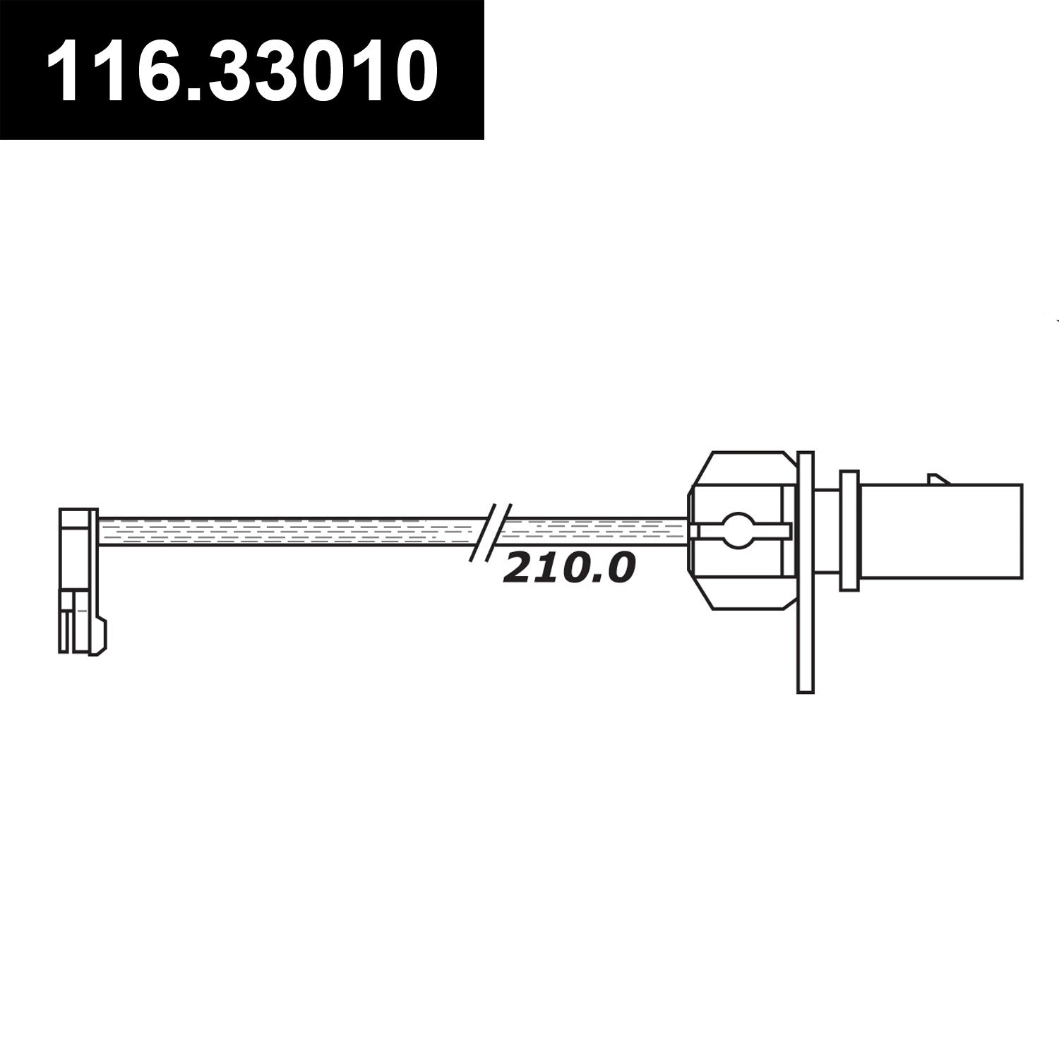 Stoptech Centric Audi A8 Rear Brake Pad Sensor 116.33010