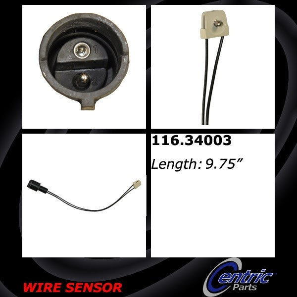 StopTech Brake Pad Sensor Wires  top view frsport 116.34003