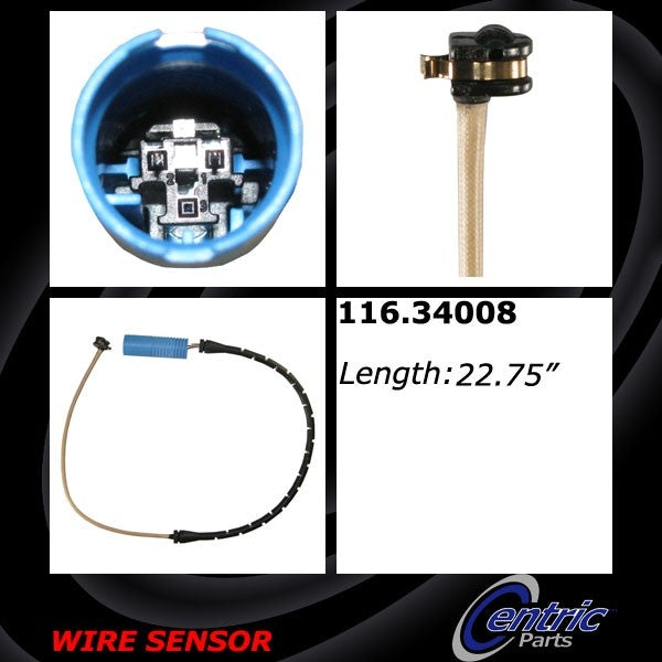 Centric Parts Brake Pad Sensor Wire  top view frsport 116.34008