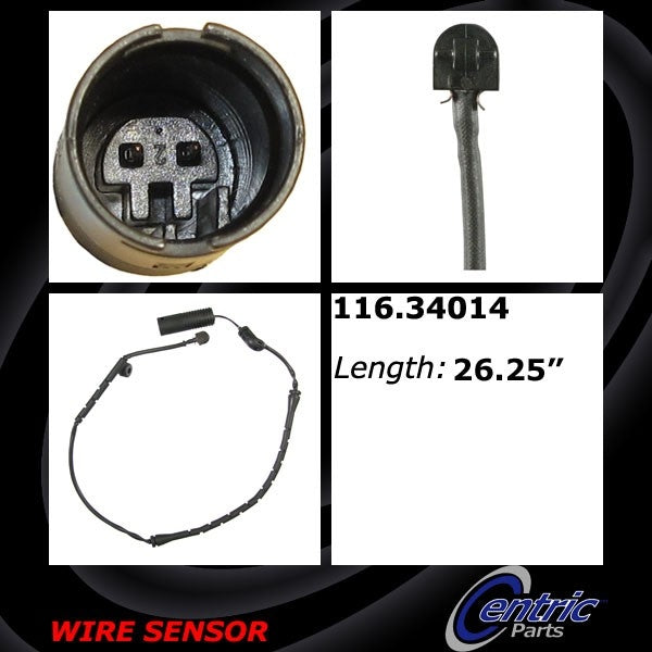 Stoptech Centric 99-00 BMW 328i/323i / 00-05 323Ci / 01-05 325i / 03-05 Z4 Front Brake Sensor Wire 116.34014